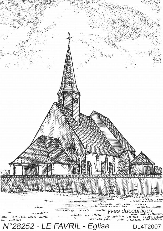 N 28252 - LE FAVRIL - église